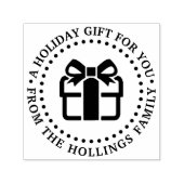 ホリデークリスマスハヌカー誕生日ギフトグリーティング セルフインキングスタンプ (デザイン)