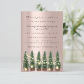 ホリデークリスマスパーティの招待状バラツリーウィンテ 招待状 (スタンド正面)