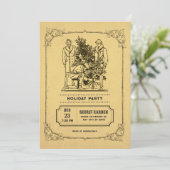 ホリデークリスマスパーティの招待状 招待状 (スタンド正面)