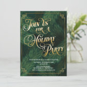 ホリデークリスマスパーティの招待状 招待状 (スタンド正面)