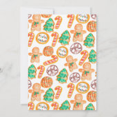 ホリデークリスマスパーティーの子供の誕生日 招待状 (裏面)