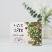 ホリデークリスマスパーティー保存日 案内ポストカード (スタンド正面)