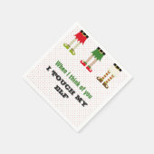 ホリデークリスマスパーティー小妖精や小人ナプキンス スタンダードカクテルナプキン (角)