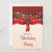 ホリデークリスマスパーティー 招待状 (裏面)