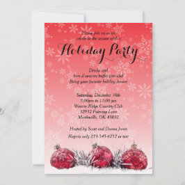 ホリデークリスマスパーティー 招待状