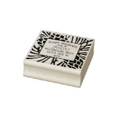 ホリデークリスマスピネコーンツリー差出人住所 ラバースタンプ (スタンプ)