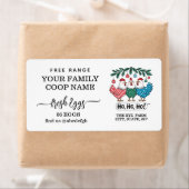 ホリデークリスマスファームハウスウォーターカラーエッグカートン ラベル (インサイチュ)