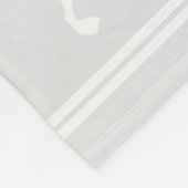 ホリデークリスマスフォトカスタムトナカイ灰色 フリースブランケット (角)