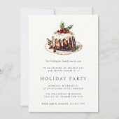 ホリデークリスマスプリンモダンフェスティバルパーティー 招待状 (正面)