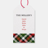 ホリデークリスマスプレッドファミリーギフトラップ ギフトタグ (裏面)