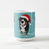 ホリデークリスマスベルネーズマウンテンドッグ コーヒーマグカップ (中央)
