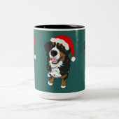 ホリデークリスマスベルネーズマウンテンドッグ ツートーンマグカップ (中央)