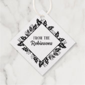 ホリデークリスマスホリーベリーツリー フェイバータグ (裏面)