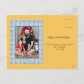 ホリデークリスマスポルトガルフェスティバルハウスカード シーズンポストカード (裏面)