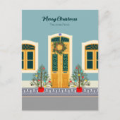 ホリデークリスマスポルトガルフェスティバルハウスカード シーズンポストカード (正面)