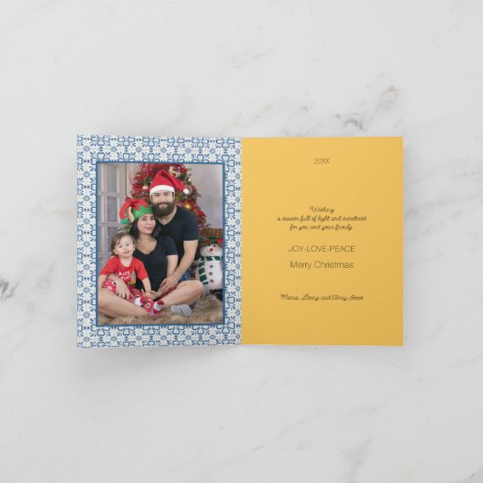 ホリデークリスマスポルトガルフェスティバルハウス カード (内部)