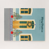 ホリデークリスマスポルトガルフェスティバルハウス ジグソーパズル (横)