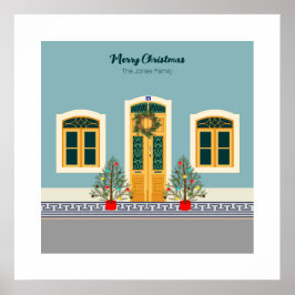 ホリデークリスマスポルトガルフェスティバルハウス ポスター