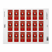 ホリデークリスマスミニチュアキャンディバーラッパ研究所 ラベル (フルシート)