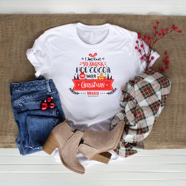 ホリデークリスマスモダンタイポグラフィ Tシャツ