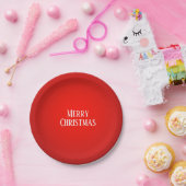 ホリデークリスマスレッドの火の玉 ペーパープレート (パーティー)