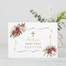 ホリデークリスマスレッドホワイトポインセチア洗礼