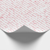 ホリデークリスマスロマンチックヴィンテージフランスのスクリプト ラッピングペーパー (角)