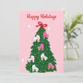 ホリデークリスマスローラースケートで滑るクリスマススケート シーズンカード (スタンド正面)