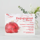 ホリデークリスマス婚約パーティ 招待状 (スタンド正面)