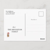 ホリデークリスマス愛犬家メリーサンタハット ポストカード (裏面)