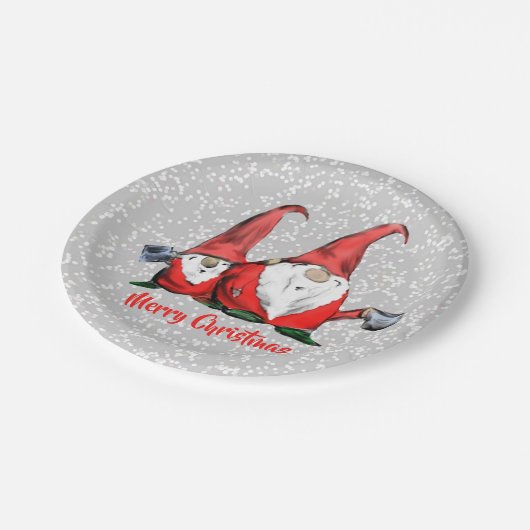 ホリデークリスマス格言 すてき ペーパープレート (アングル)