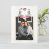 ホリデークレスト-モノグラム-クリスマスカード-写真 シーズンカード (スタンド正面)