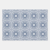 ホリデークローバーインシェードオブブルー ラッピングペーパーシート (正面2)