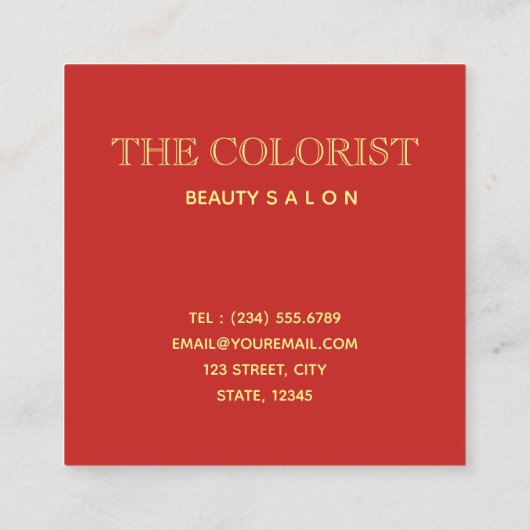 ホリデークーポン割引カード スクエア名刺 (裏面)