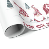 ホリデーグノーミー格言ズインザスノーデザイン ラッピングペーパー (ロールコーナー)