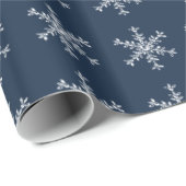 ホリデーグラモールラッピング紙 – ネイビー ラッピングペーパー (ロールコーナー)
