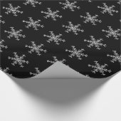 ホリデーグラモールラッピング紙 – ブラック ラッピングペーパー (角)
