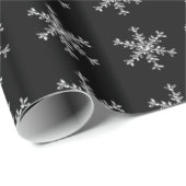 ホリデーグラモールラッピング紙 – ブラック ラッピングペーパー (ロールコーナー)