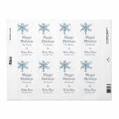 ホリデーグラモールワインラベル（白） ラベル (フルシート)