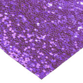 ホリデーグリッターパープルスきらきら光るパルクリーシック ショートテーブルランナー (コーナー)
