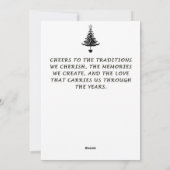 ホリデーグリーティングカードシティパークウィンタースケートで滑る シーズンカード (裏面)