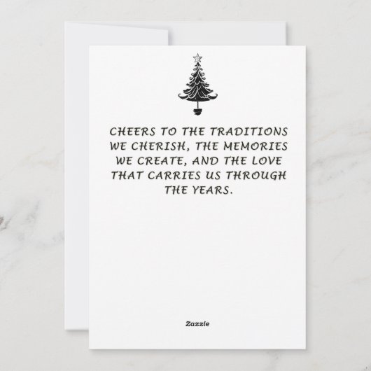 ホリデーグリーティングカードシティパークウィンタースケートで滑る シーズンカード (裏面)