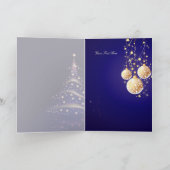 ホリデーグリーティングカード、クリスマスツリー+オーナメント シーズンカード (内部)