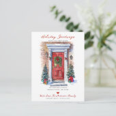 ホリデーグリーティングニューホームドア引越しアナウンス 案内ポストカード (スタンド正面)