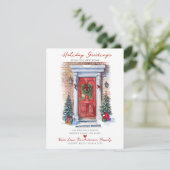 ホリデーグリーティングニューホームドア引越しアナウンス 案内状 (スタンド正面)