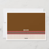 ホリデーグリーティングレッド&タンエレガントフォトカード シーズンカード (裏面)