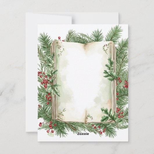 ホリデーグリーティング シーズンカード (裏面)