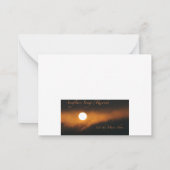 ホリデーグリーティング - タウガノック滝 ノートカード (裏面)