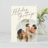 ホリデーグリーティング ファミリーファイブ フォト クリスマス (スタンド正面)