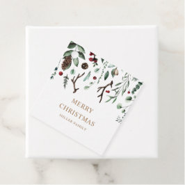 ホリデーグリーナリーメリークリスマスルドルフ鼻 フェイバータグ